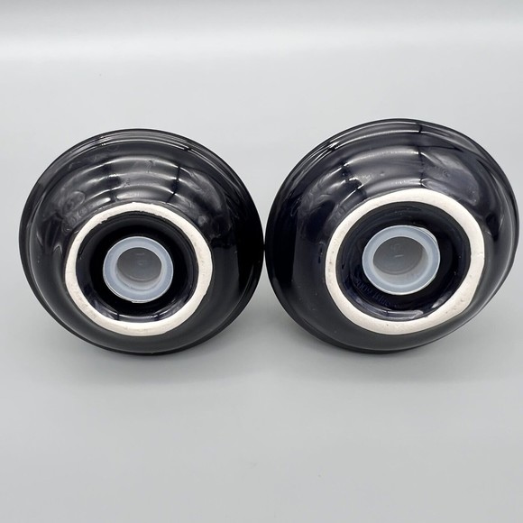 Blue Sky Clayworks Salt Pepper Shakers Clematis Ceramic Floral Wisteria 15610 - Picture 7 of 9